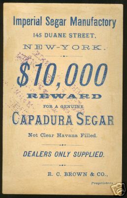 Trade Card Capadura Segar